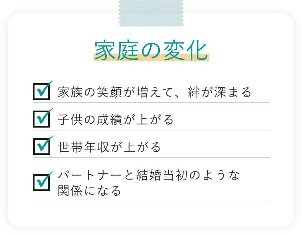 家庭の変化